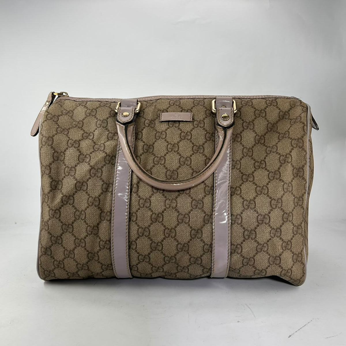 Gucci Beige GG Boston Bag
