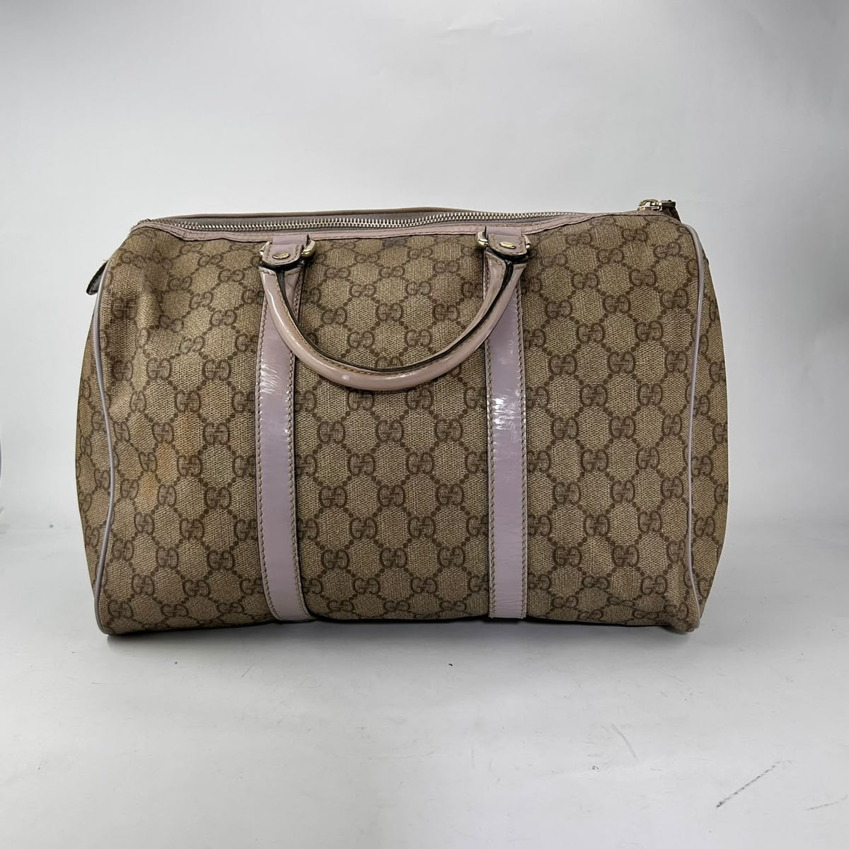 Gucci Beige GG Boston Bag