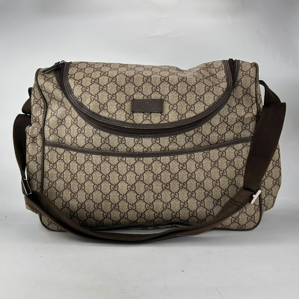 Gucci Beige GG Supreme Duffel