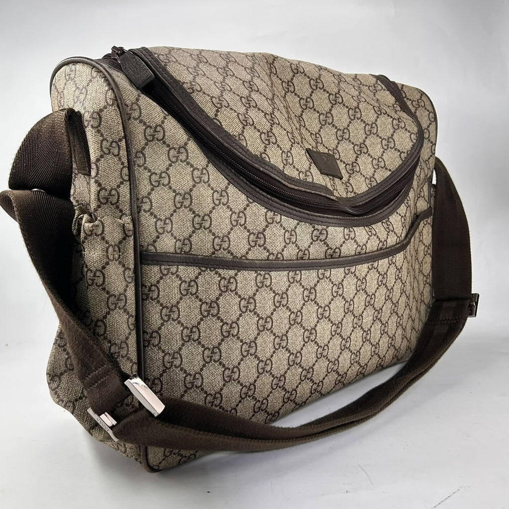 Gucci Beige GG Supreme Duffel
