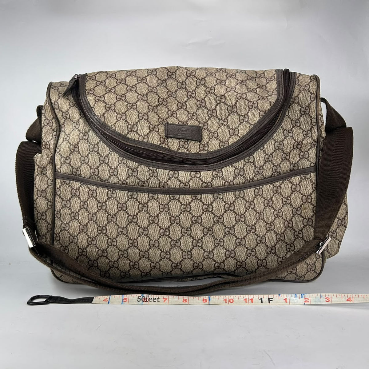 Gucci Beige GG Supreme Duffel