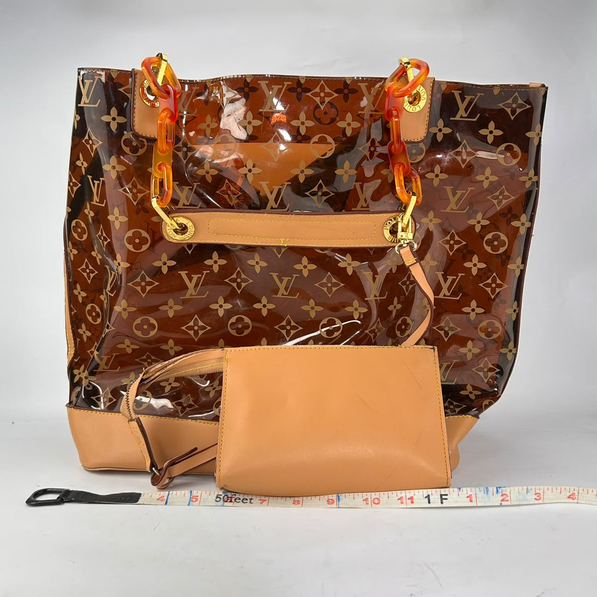 Louis Vuitton Clear Monogram Ambre Tote