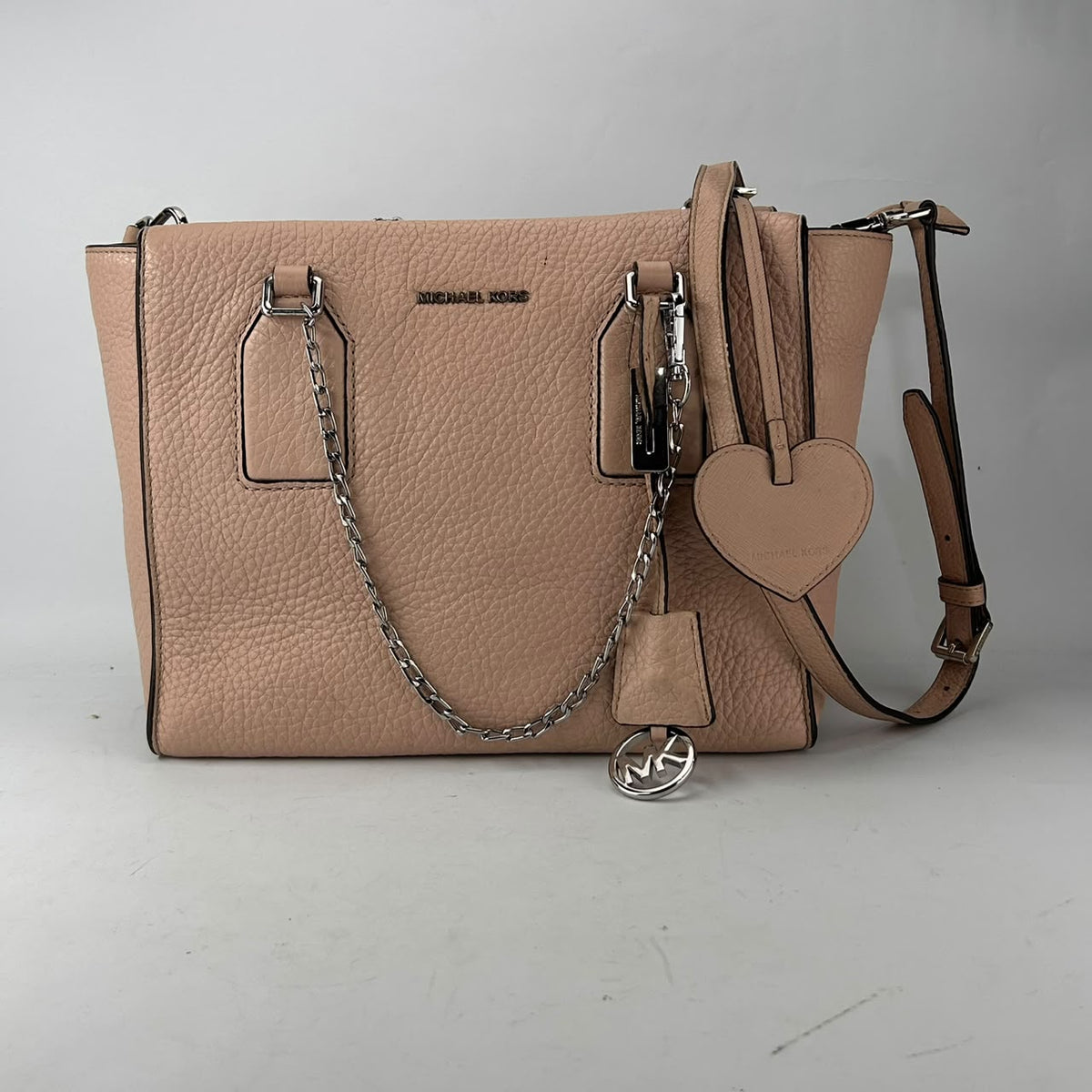 Michael Kors Blush Pebbled Leather Satchel