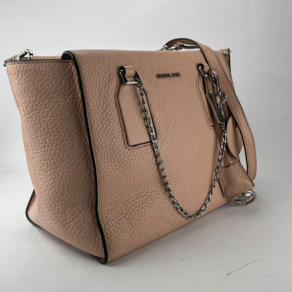 Michael Kors Blush Pebbled Leather Satchel