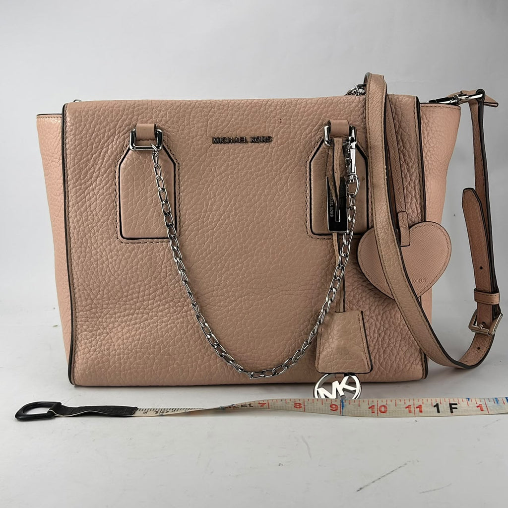 Michael Kors Blush Pebbled Leather Satchel