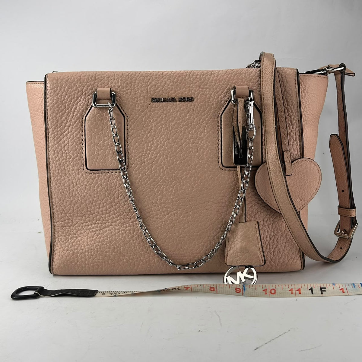 Michael Kors Blush Pebbled Leather Satchel
