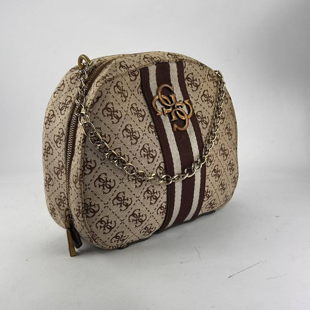 Guess Beige 4G Dome Handbag