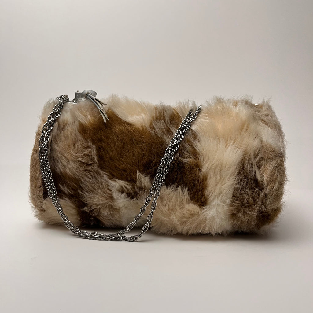 Faux Fur Barrel Crossbody