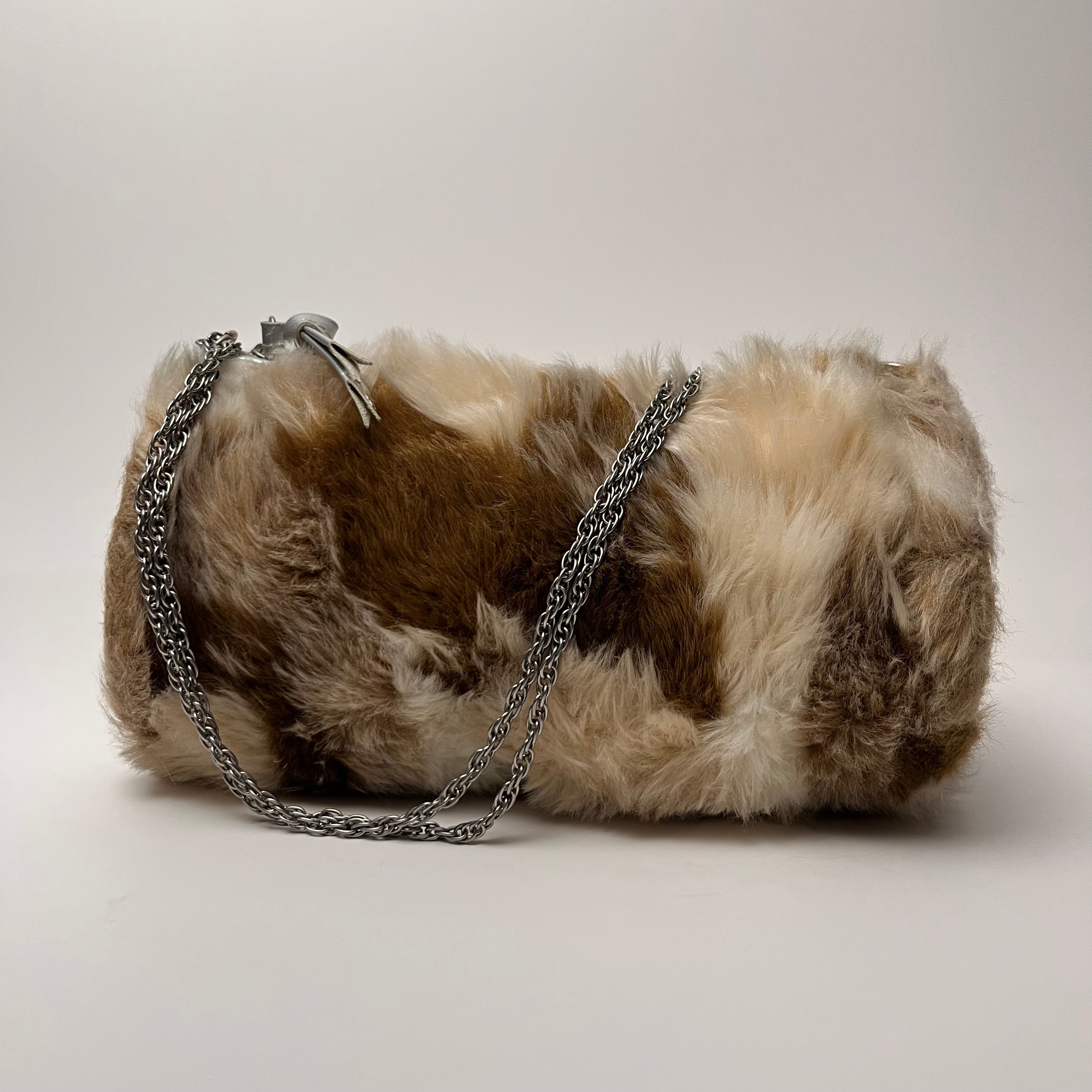 Faux Fur Barrel Crossbody