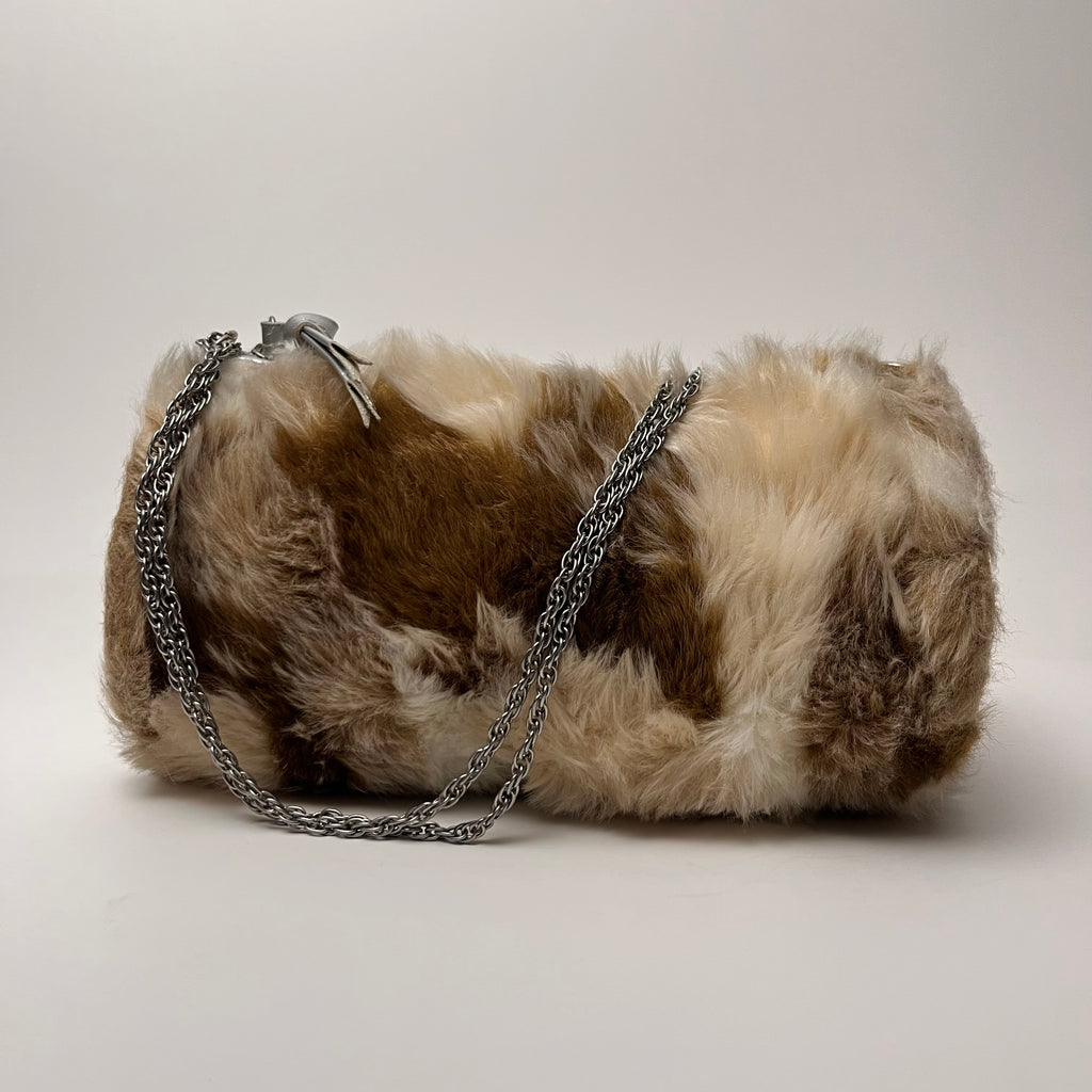 Faux Fur Barrel Crossbody