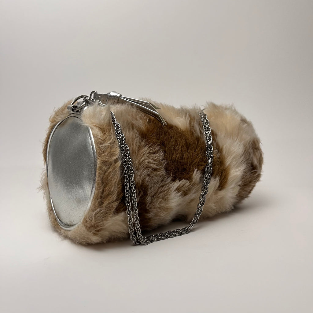 Faux Fur Barrel Crossbody