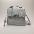 Silver Bow Mini Satchel