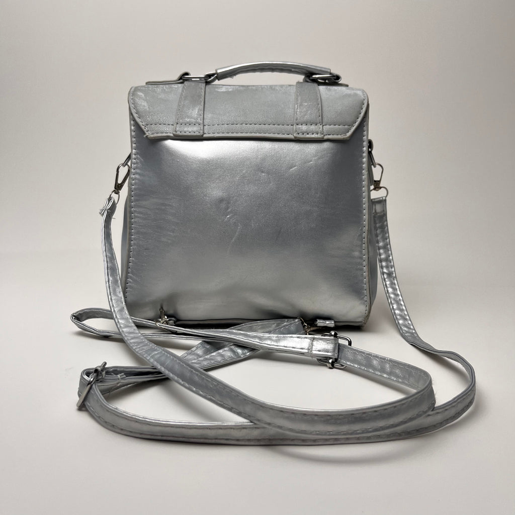 Silver Bow Mini Satchel