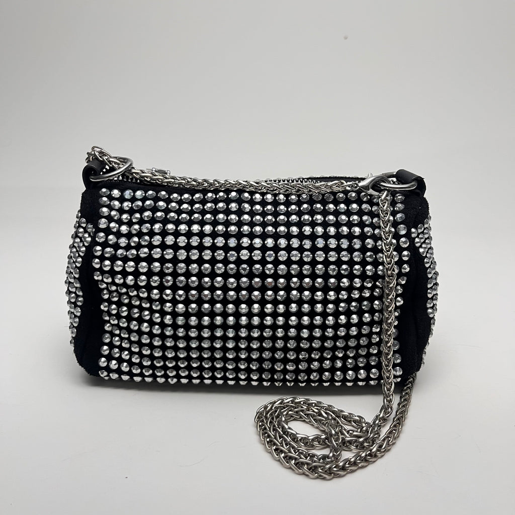 Crystal Embellished Mini Crossbody