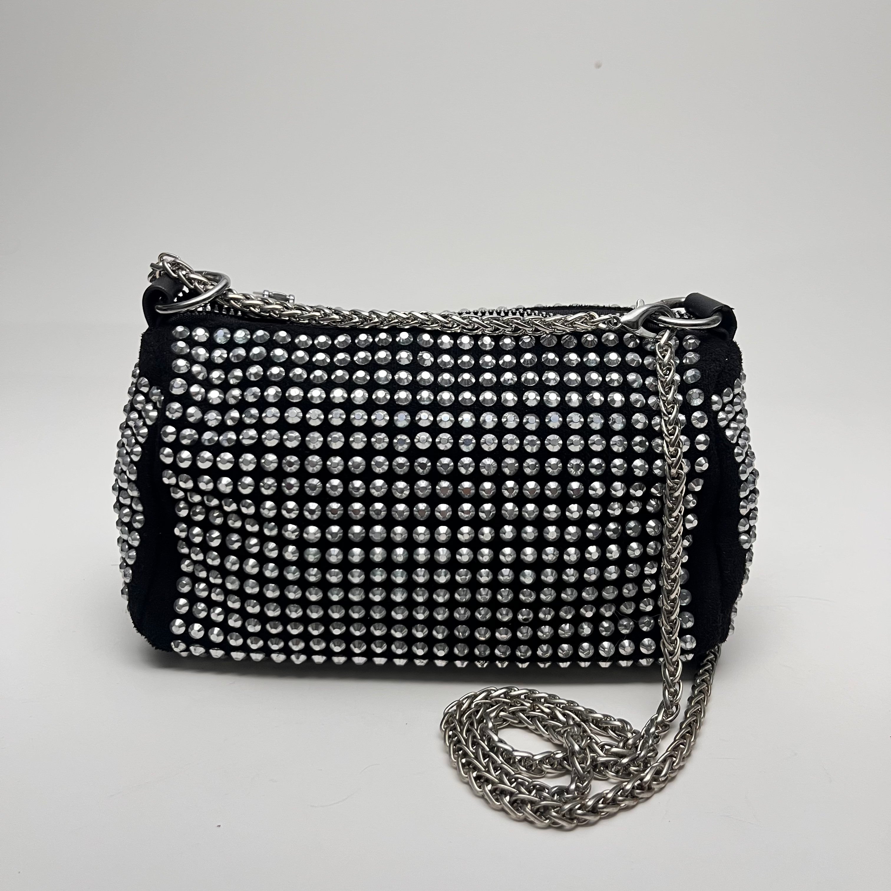 Crystal Embellished Mini Crossbody