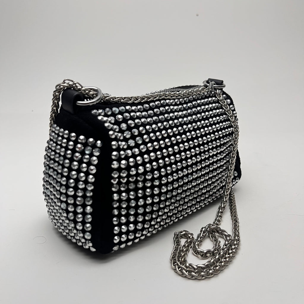 Crystal Embellished Mini Crossbody