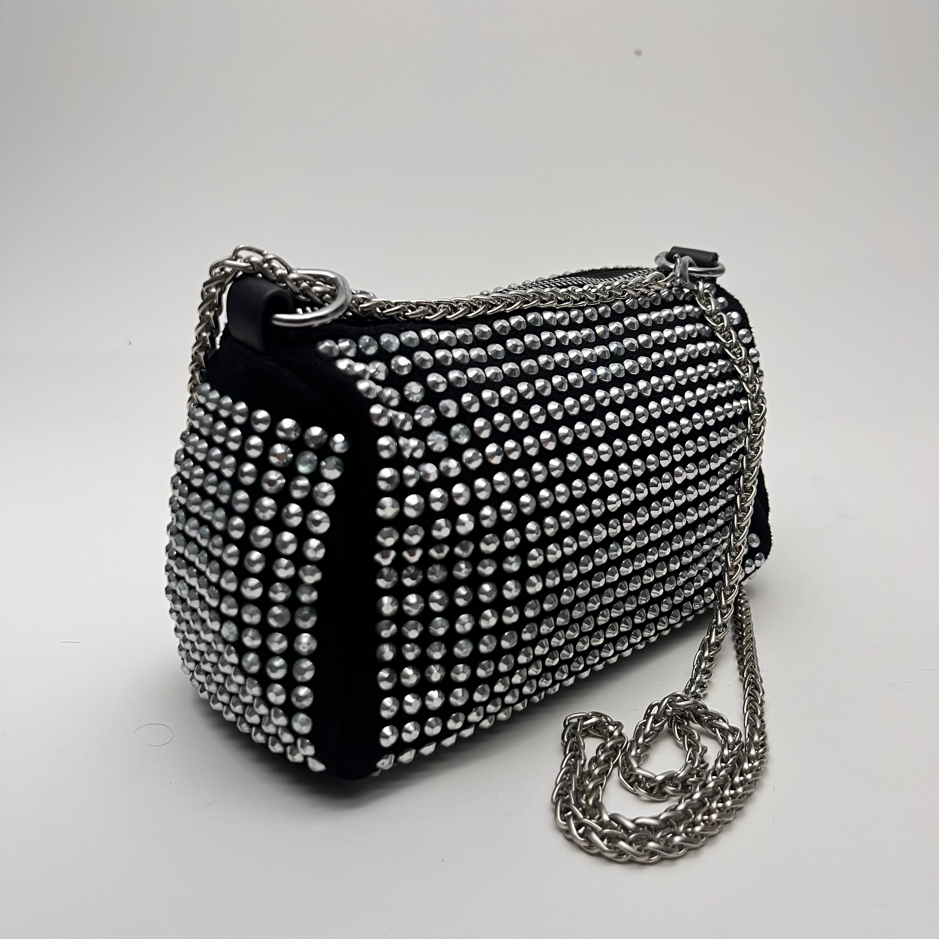 Crystal Embellished Mini Crossbody