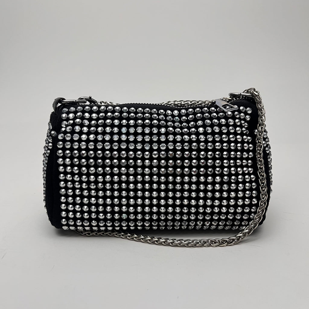 Crystal Embellished Mini Crossbody