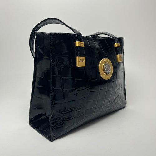 Croc Patent Medusa Tote