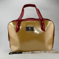 Gucci Tan Patent Square-G Satchel