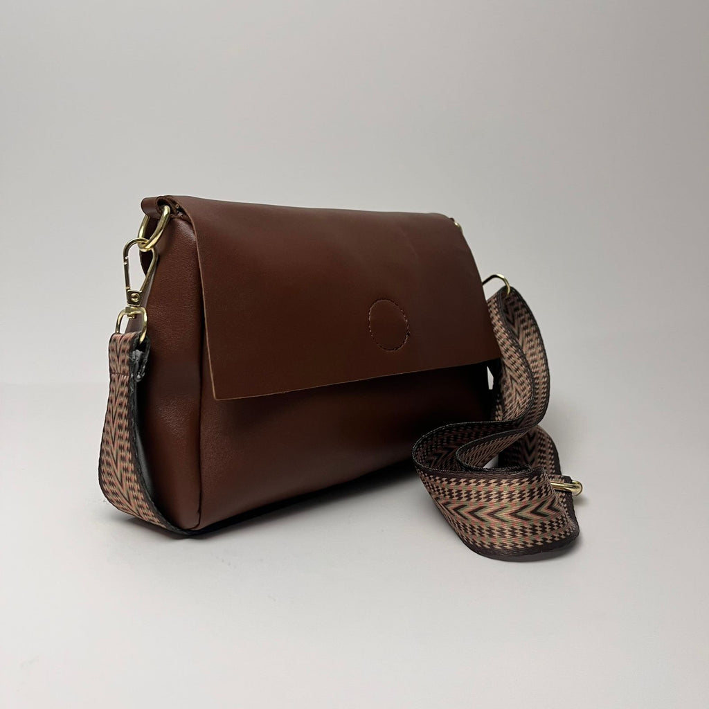 Puzzle Fold Flap Crossbody