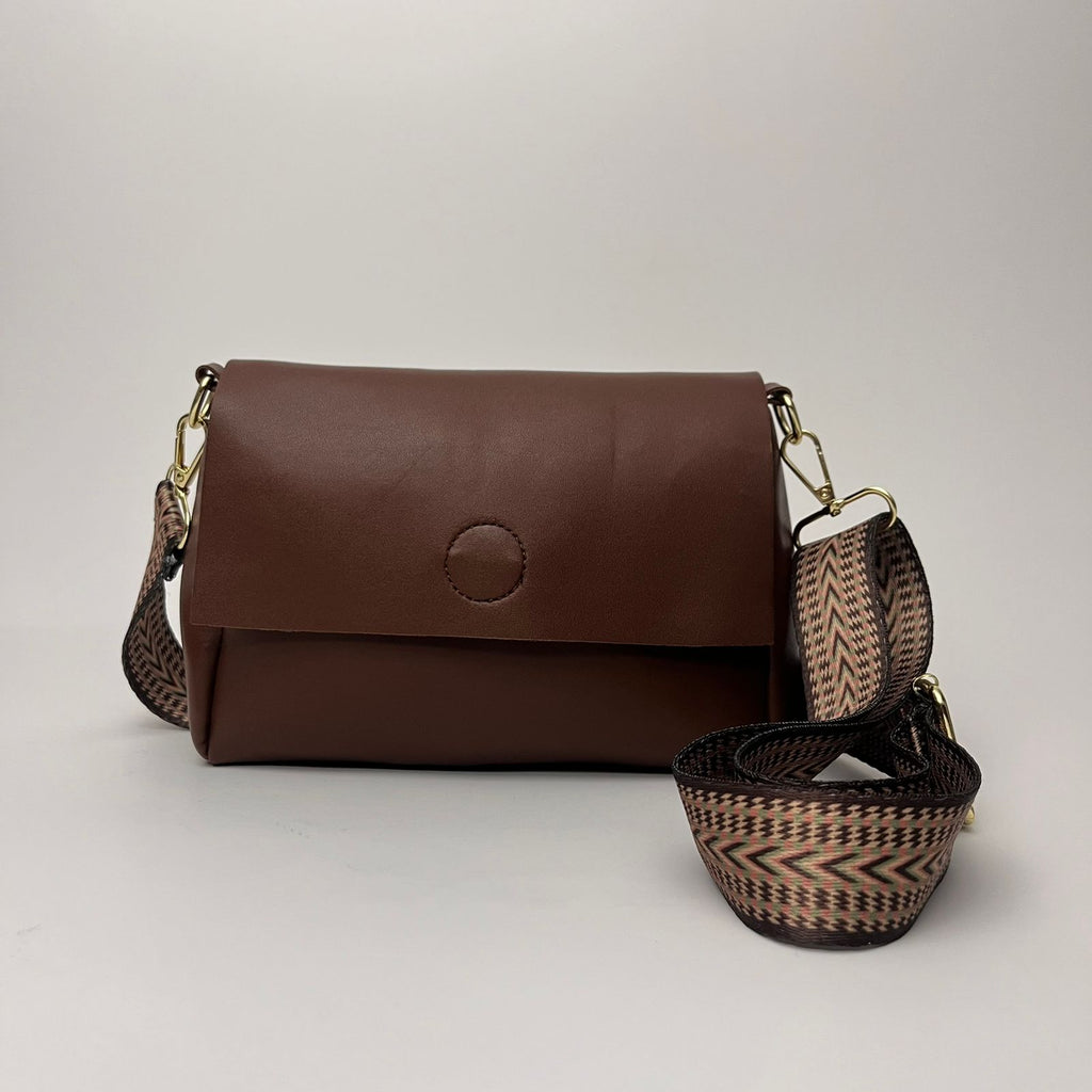 Puzzle Fold Flap Crossbody